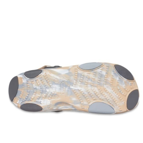 Crocs All-Terrain Marbled Slip On Sandals Outdoors Chai / Multi Mens Size 13 NWT - Picture 5 of 10